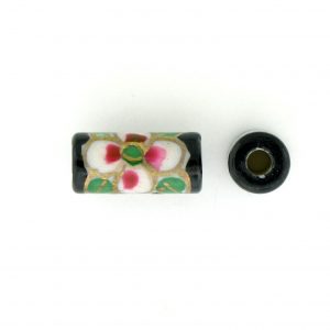 9039P - 5x11mm Tube Porcelain Bead - Black 9039P - 5x11mm Tube Porcelain Bead - Black