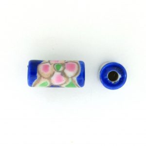 9039P - 5x11mm Tube Porcelain Bead - Blue 9039P - 5x11mm Tube Porcelain Bead - Blue
