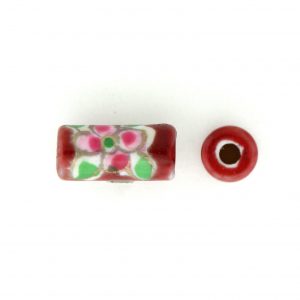 9039P - 5x11mm Tube Porcelain Bead - Brown 9039P - 5x11mm Tube Porcelain Bead - Brown