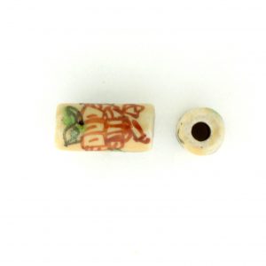 9039P - 5x11mm Tube Porcelain Bead - Beige 9039P - 5x11mm Tube Porcelain Bead - Beige