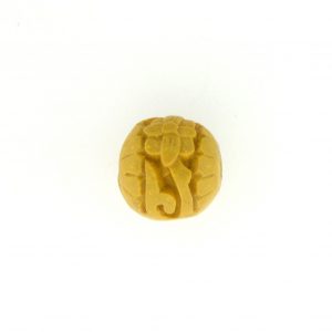 9059 - 10mm Round Cinnabar Bead - Yellow 9059 - 10mm Round Cinnabar Bead - Yellow