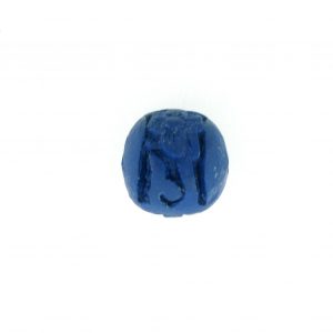 9059 - 10mm Round Cinnabar Bead - Blue 9059 - 10mm Round Cinnabar Bead - Blue