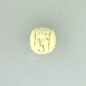 9059 - 10mm Round Cinnabar Bead - White 9059 - 10mm Round Cinnabar Bead - White