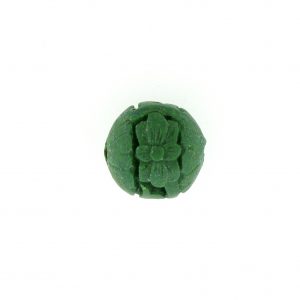 9060 - 12mm Round Cinnabar Bead - Green 9060 - 12mm Round Cinnabar Bead - Green