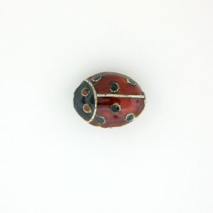 9071M - 12x15mm Lady Bug Shape Cloisonne Bead 9071M - 12x15mm Lady Bug Shape Cloisonne Bead
