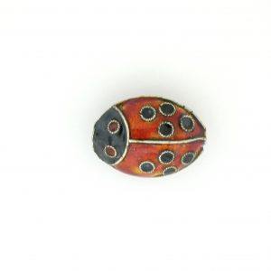 9072 - 15x20mm Lady Bug Shape Cloisonne Bead 9072 - 15x20mm Lady Bug Shape Cloisonne Bead