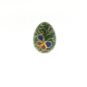 7816C - 16mm Drop Cloisonne Bead - Green