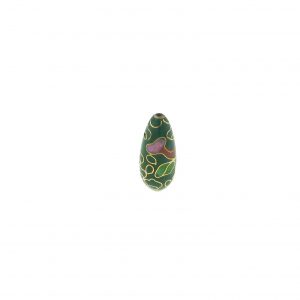9082C - 17x8mm Drop Cloisonne Bead - Green 9082C - 17x8mm Drop Cloisonne Bead - Green