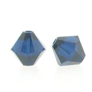 5301/5328 - 4mm Swarovski Bicone Bead - Dark Indigo 5301/5328 - 4mm Swarovski Bicone Bead - Dark Indigo