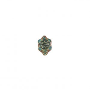 8613P - 13x18mm Fancy Porcelain Animal Bead - Turtle