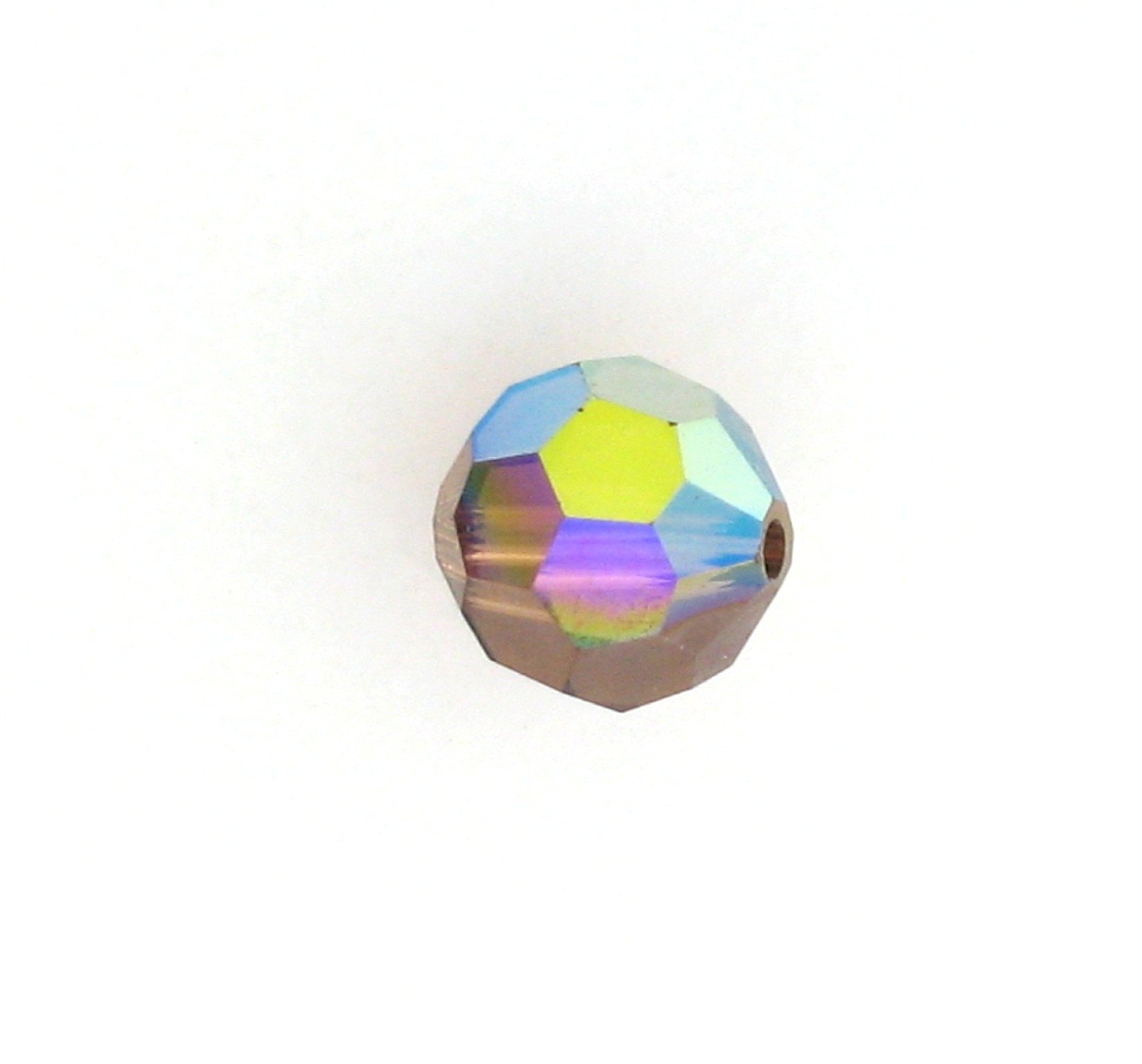 5000 - 7mm Swarovski Round Crystal Bead - Smoked Topaz AB 5000 - 7mm Swarovski Round Crystal Bead - Smoked Topaz AB