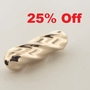 293 - 7x25mm Gold Filled Fancy Bead 293 - 7x25mm Gold Filled Fancy Bead