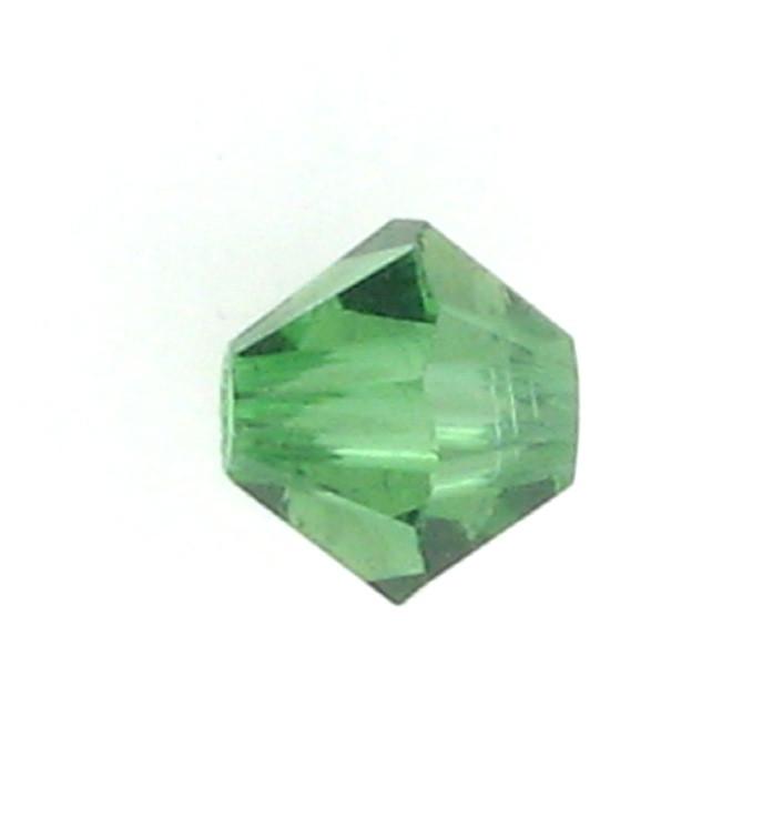 5301/5328 - 4mm Swarovski Bicone Bead - Green Turmaline 5301/5328 - 4mm Swarovski Bicone Bead - Green Turmaline