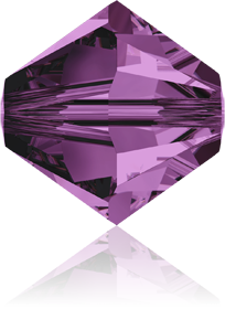 5301/5328 - 10mm Swarovski Bicone Bead - Amethyst 5301/5328 - 10mm Swarovski Bicone Bead - Amethyst
