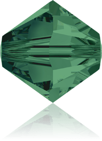 5301/5328 - 10mm Swarovski Bicone Bead - Emerald 5301/5328 - 10mm Swarovski Bicone Bead - Emerald