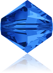 5301/5328 - 10mm Swarovski Bicone Bead - Sapphire 5301/5328 - 10mm Swarovski Bicone Bead - Sapphire
