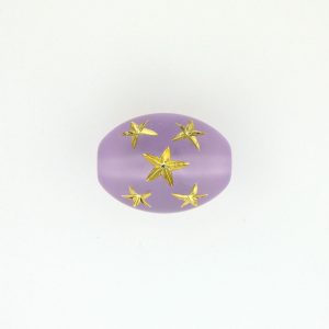 9023 - 16x13mm Gold Star Beads (Oval) - Light Amethyst 9023 - 16x13mm Gold Star Beads (Oval) - Light Amethyst