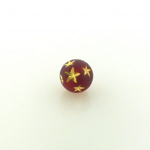 9020 - 10mm Gold Star Beads (Round) - Siam