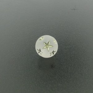 9020 - 10mm Silver Star Beads (Round) - Frosty