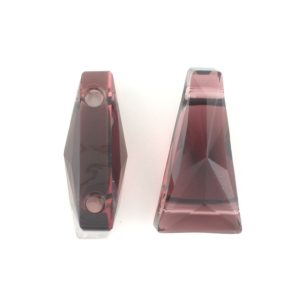 5181 - 13x7mm Swarovski Keystone Bead (Two Holes) - Burgundy 5181 - 13x7mm Swarovski Keystone Bead (Two Holes) - Burgundy