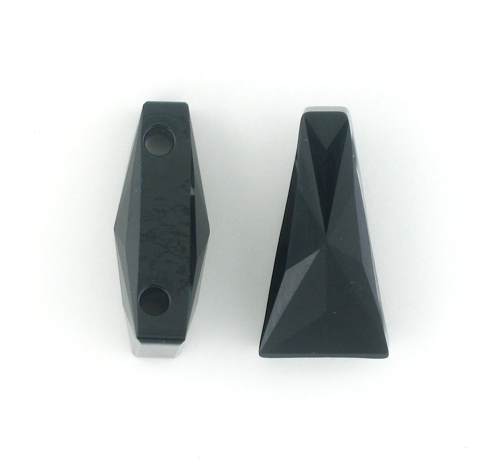 5181 - 13x7mm Swarovski Keystone Bead (Two Holes) - Jet 5181 - 13x7mm Swarovski Keystone Bead (Two Holes) - Jet