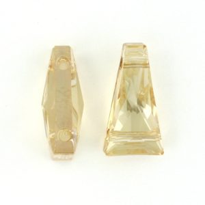 5181 - 17x9mm Swarovski Keystone Bead (Two Holes) - Golden Shadow 5181 - 17x9mm Swarovski Keystone Bead (Two Holes) - Golden Shadow