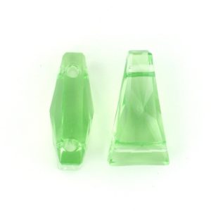 5181 - 17x9mm Swarovski Keystone Bead (Two Holes) - Peridot 5181 - 17x9mm Swarovski Keystone Bead (Two Holes) - Peridot