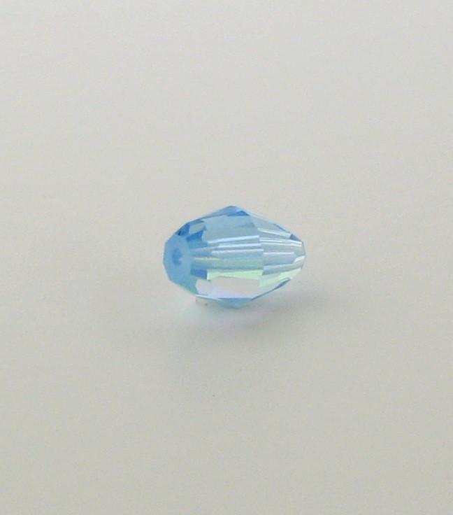 5200 - 9x6mm Swarovski Crystal Oval Bead - Aquamarine AB 5200 - 9x6mm Swarovski Crystal Oval Bead - Aquamarine AB