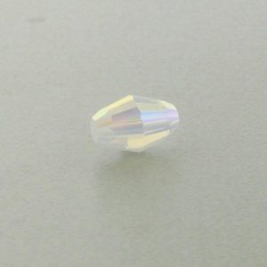 5200 - 9x6mm Swarovski Crystal Oval Bead - White Opal AB 5200 - 9x6mm Swarovski Crystal Oval Bead - White Opal AB
