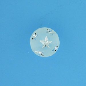 9557 - 14mm Silver Star Beads (Round) - Frosty