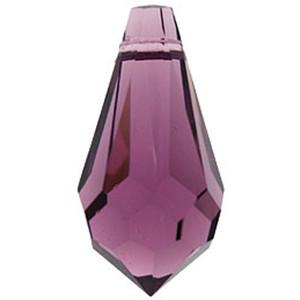 6000 - 13x6.5mm Swarovski Crystal Drop Pendants - Amethyst 6000 - 13x6.5mm Swarovski Crystal Drop Pendants - Amethyst
