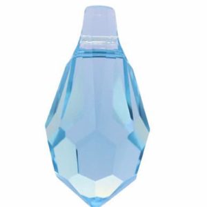 6000 - 13x6.5mm Swarovski Crystal Drop Pendants - Aquamarine
