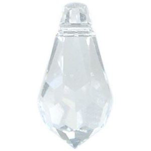 6000 - 13x6.5mm Swarovski Crystal Drop Pendants - Crystal 6000 - 13x6.5mm Swarovski Crystal Drop Pendants - Crystal