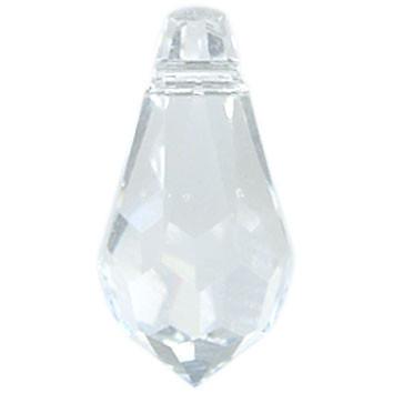 6000 - 13x6.5mm Swarovski Crystal Drop Pendants - Crystal 6000 - 13x6.5mm Swarovski Crystal Drop Pendants - Crystal