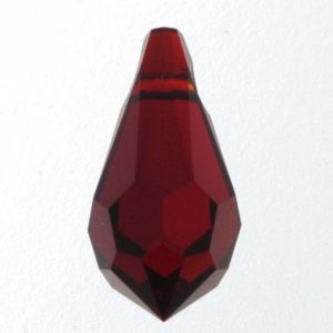 6000 - 13x6.5mm Swarovski Crystal Drop Pendants - Siam 6000 - 13x6.5mm Swarovski Crystal Drop Pendants - Siam
