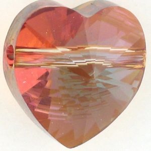 5742 - 8mm Swarovski Crystal Heart Bead - Copper 5742 - 8mm Swarovski Crystal Heart Bead - Copper
