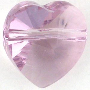 5742 - 8mm Swarovski Crystal Heart Bead - Light Amethyst 5742 - 8mm Swarovski Crystal Heart Bead - Light Amethyst