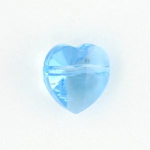 5742 - 10mm Swarovski Crystal Heart Bead - Aquamarine 5742 - 10mm Swarovski Crystal Heart Bead - Aquamarine