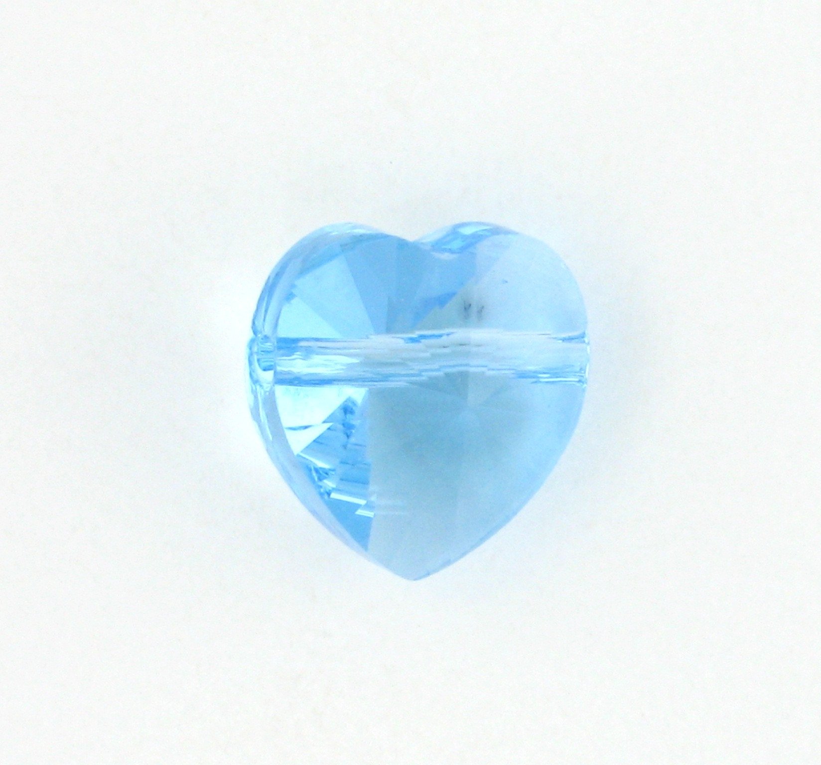 5742 - 10mm Swarovski Crystal Heart Bead - Aquamarine 5742 - 10mm Swarovski Crystal Heart Bead - Aquamarine