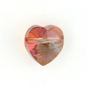 5742 - 10mm Swarovski Crystal Heart Bead - Copper 5742 - 10mm Swarovski Crystal Heart Bead - Copper
