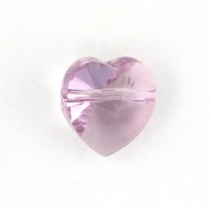 5742 - 10mm Swarovski Crystal Heart Bead - Light Amethyst 5742 - 10mm Swarovski Crystal Heart Bead - Light Amethyst
