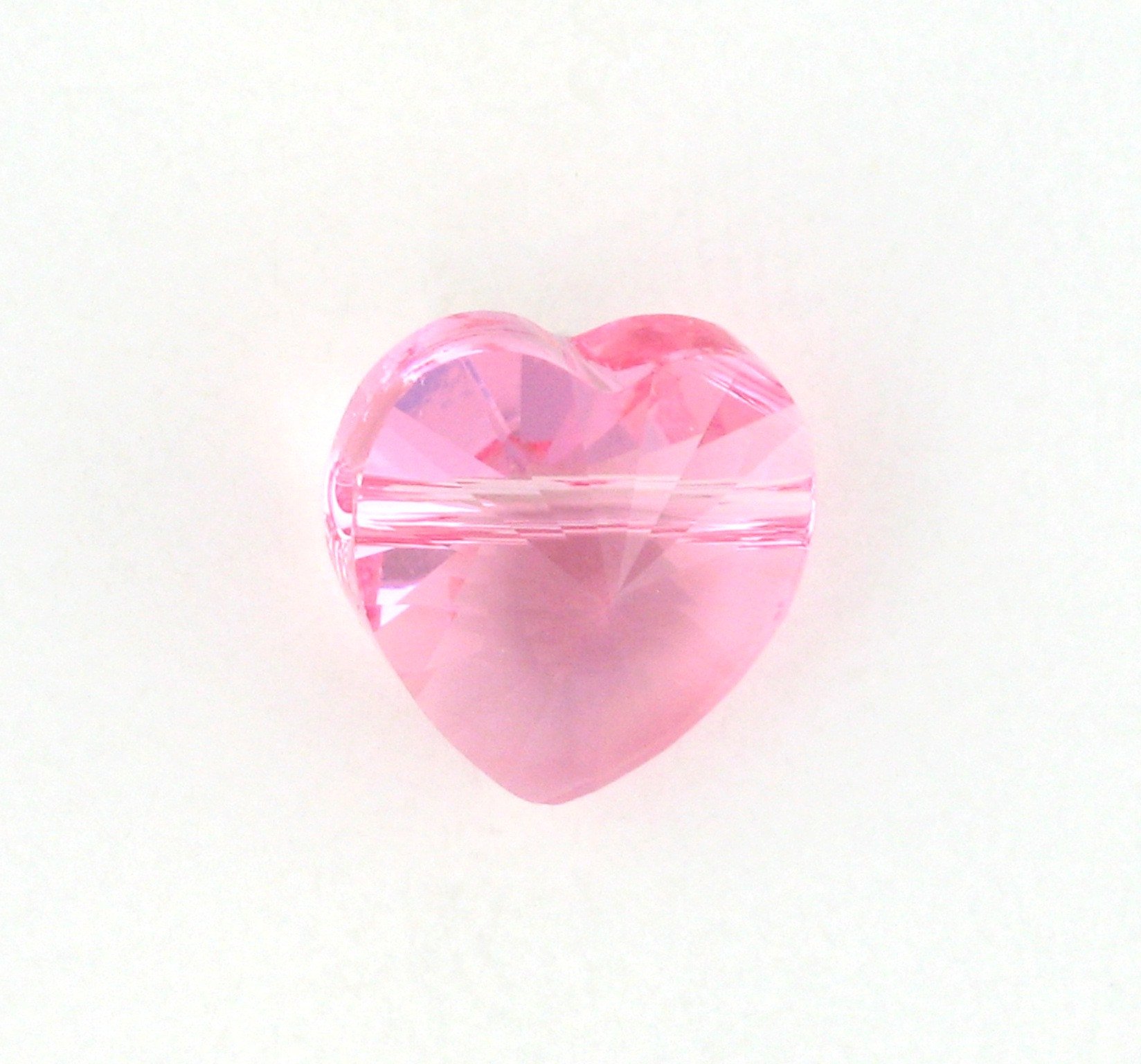 5742 - 10mm Swarovski Crystal Heart Bead - Light Rose 5742 - 10mm Swarovski Crystal Heart Bead - Light Rose