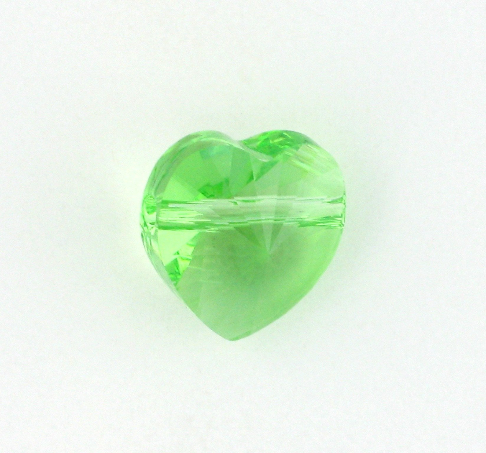 5742 - 10mm Swarovski Crystal Heart Bead - Peridot 5742 - 10mm Swarovski Crystal Heart Bead - Peridot