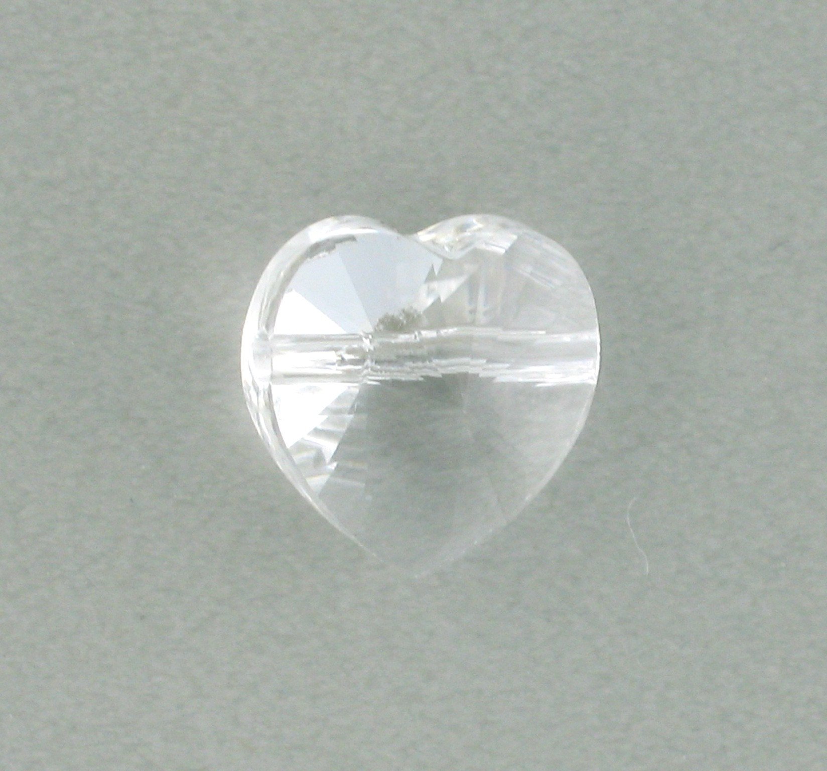 5742 - 14mm Swarovski Crystal Heart Bead - Crystal 5742 - 14mm Swarovski Crystal Heart Bead - Crystal
