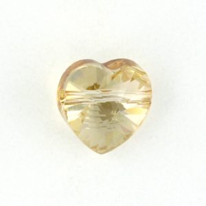 5742 - 14mm Swarovski Crystal Heart Bead - Golden Shadow 5742 - 14mm Swarovski Crystal Heart Bead - Golden Shadow