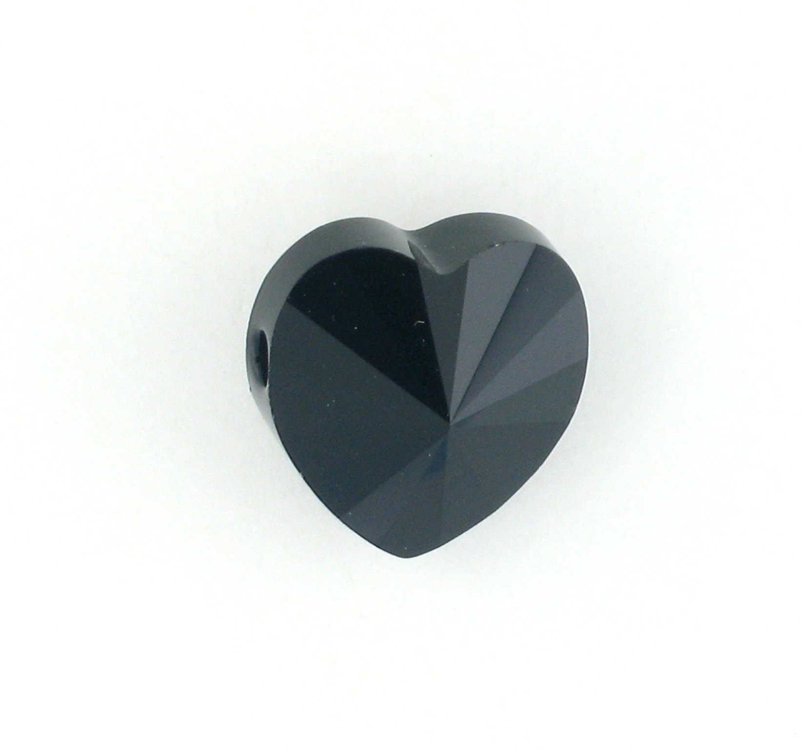 5742 - 14mm Swarovski Crystal Heart Bead - Jet 5742 - 14mm Swarovski Crystal Heart Bead - Jet