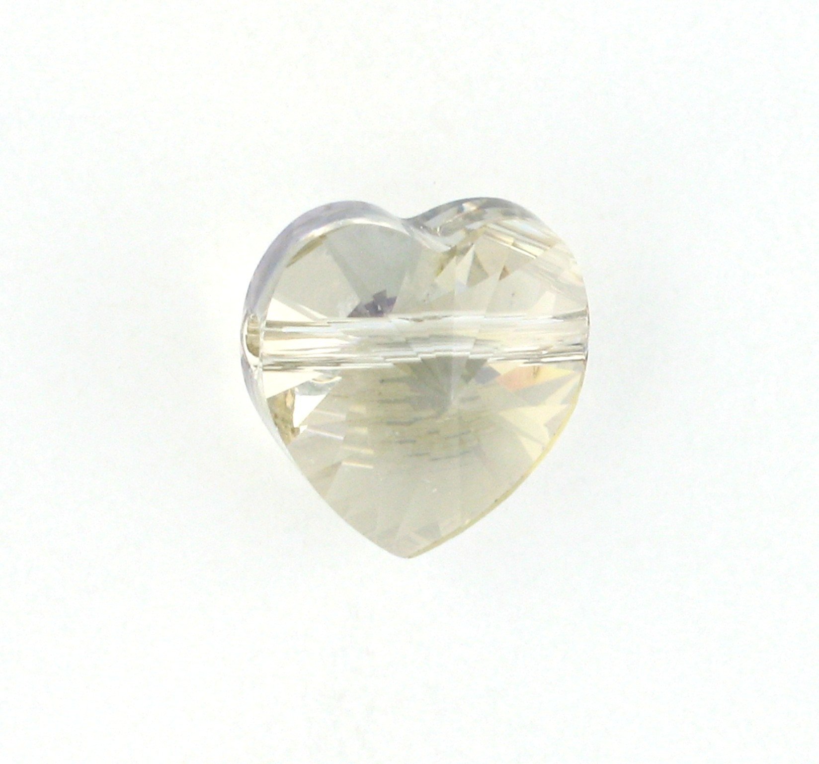 5742 - 14mm Swarovski Crystal Heart Bead - Silver Shade 5742 - 14mm Swarovski Crystal Heart Bead - Silver Shade