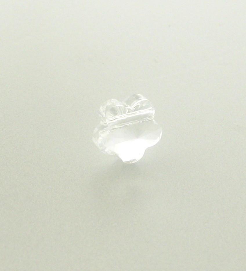 5744 - 6mm Swarovski Crystal Flower Bead - Crystal 5744 - 6mm Swarovski Crystal Flower Bead - Crystal