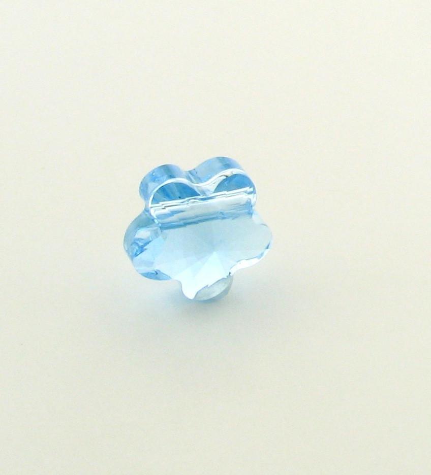 5744 - 8mm Swarovski Crystal Flower Bead - Aquamarine 5744 - 8mm Swarovski Crystal Flower Bead - Aquamarine