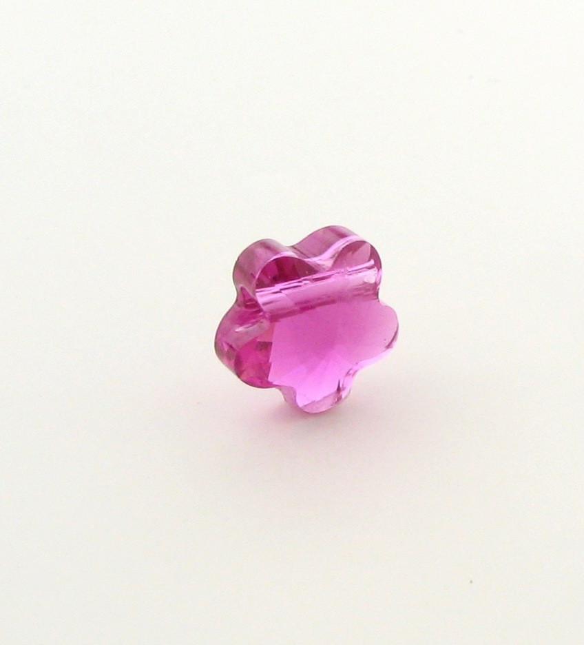5744 - 8mm Swarovski Crystal Flower Bead - Fuchsia 5744 - 8mm Swarovski Crystal Flower Bead - Fuchsia